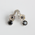 Cosmos Drop Earrings in "Obsidian Shores" - Rhodium