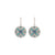 Wallflower Earrings in "Crystal Blue" *Custom*
