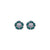Large Cosmos Post Earrings in "Holly" *Custom*