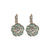 Large Cosmos Earrings in "Malibu Mint" - Rhodium