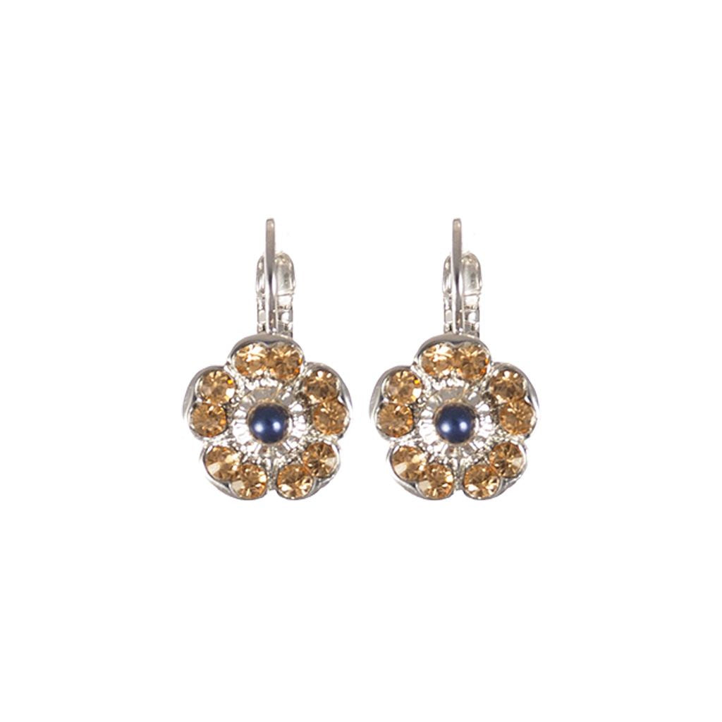Large Cosmos Earrings in "Indigo Hour" *Custom*