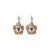 Large Cosmos Earrings in "Indigo Hour" *Custom*