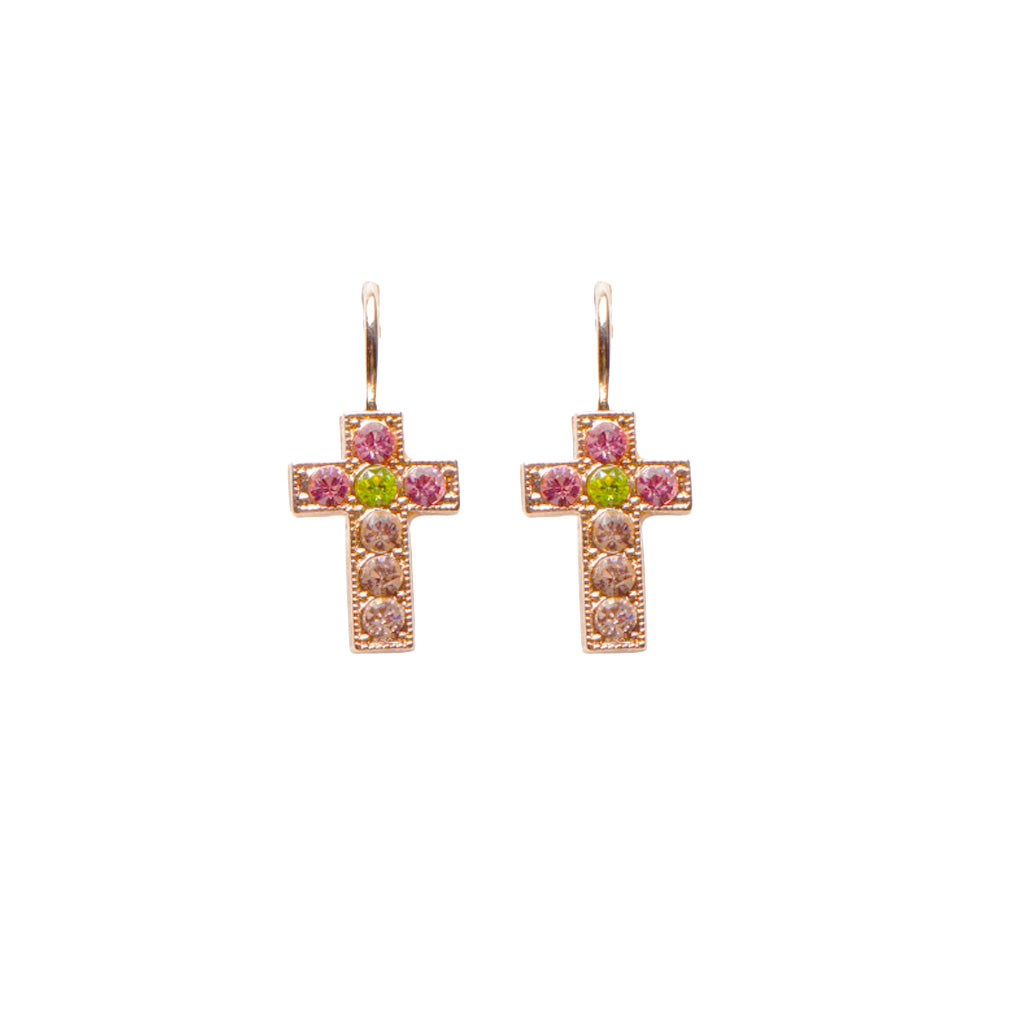 Petite Cross Earrings in "Parasol" *Custom*
