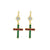 Cross Drop Earrings in "Holly" *Custom*