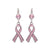 Breast Cancer Awareness Earrings - Rhodium