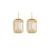 Extra-Luxurious Emerald Earrings in "Golden Shadow" - Yellow Gold