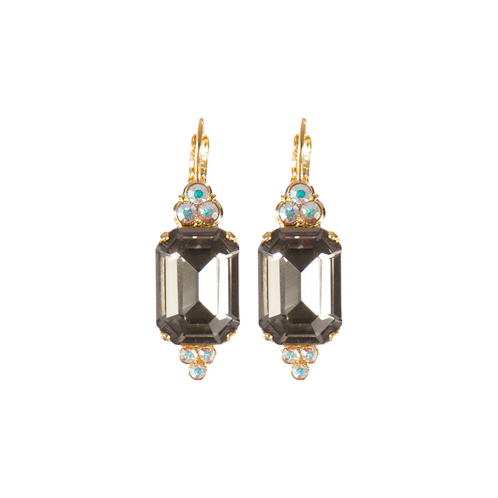 Extra-Luxurious Emerald and Trio Earrings in "Obsidian Shores" *Custom*