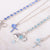 Petite Cross Pendant with Briolette (Choose Your Color)
