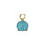 Large Round Charm -Choose Your Color- Yellow Gold