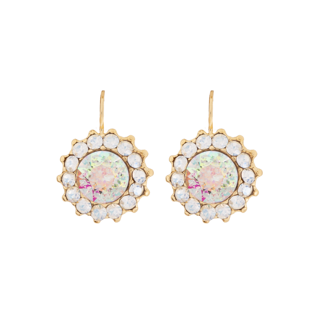 Extra Luxurious Rosette Leverback Earrings in "Winds of Change" *Custom*
