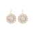 Extra Luxurious Rosette Leverback Earrings in "Winds of Change" *Custom*