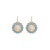 Extra Luxurious Rosette Leverback Earrings in "First Toast" *Custom*