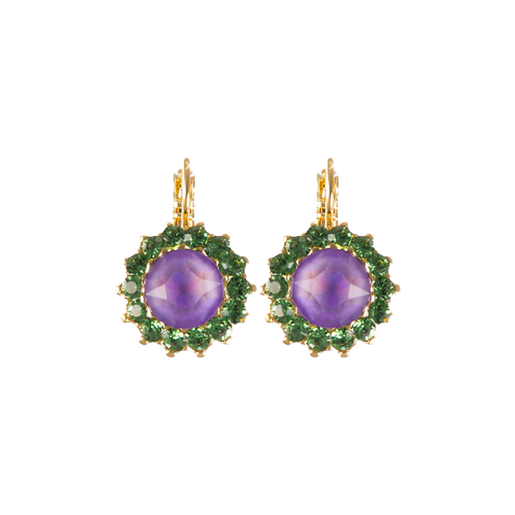 Extra Luxurious Rosette Leverback Earrings in "Lavender Mist" *Custom*