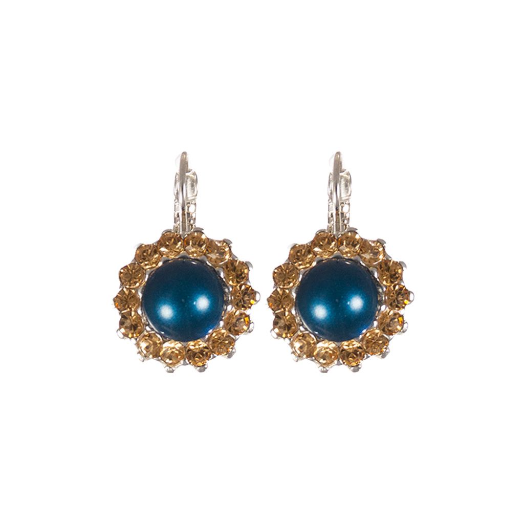 Extra Luxurious Rosette Earrings in "Indigo Hour" *Custom*