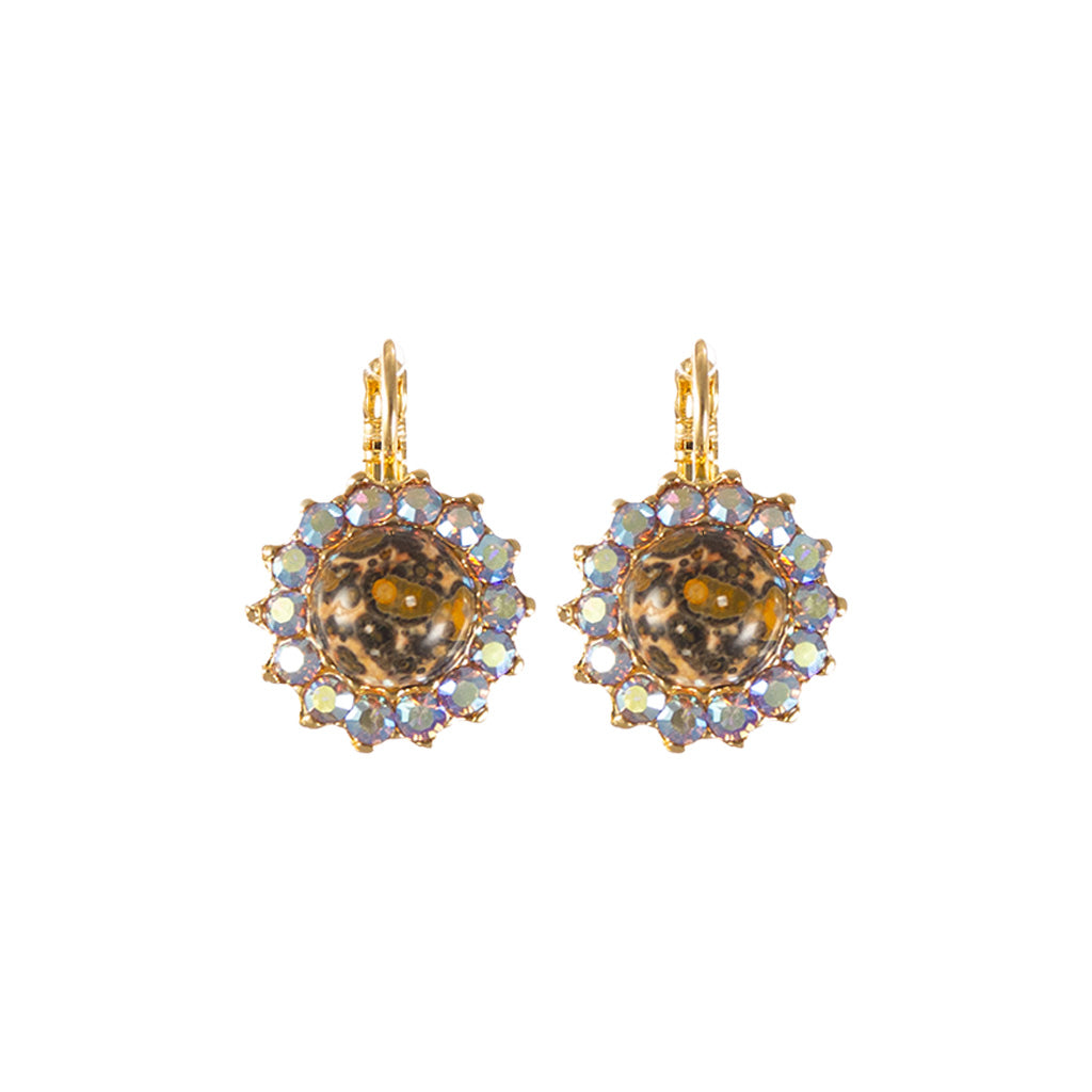 Extra Luxurious Rosette Earrings in "Cello Solo" *Custom*