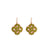 Extra Luxurious Quatrefoil Leverback Earrings in "Olive Garnish" *Custom*