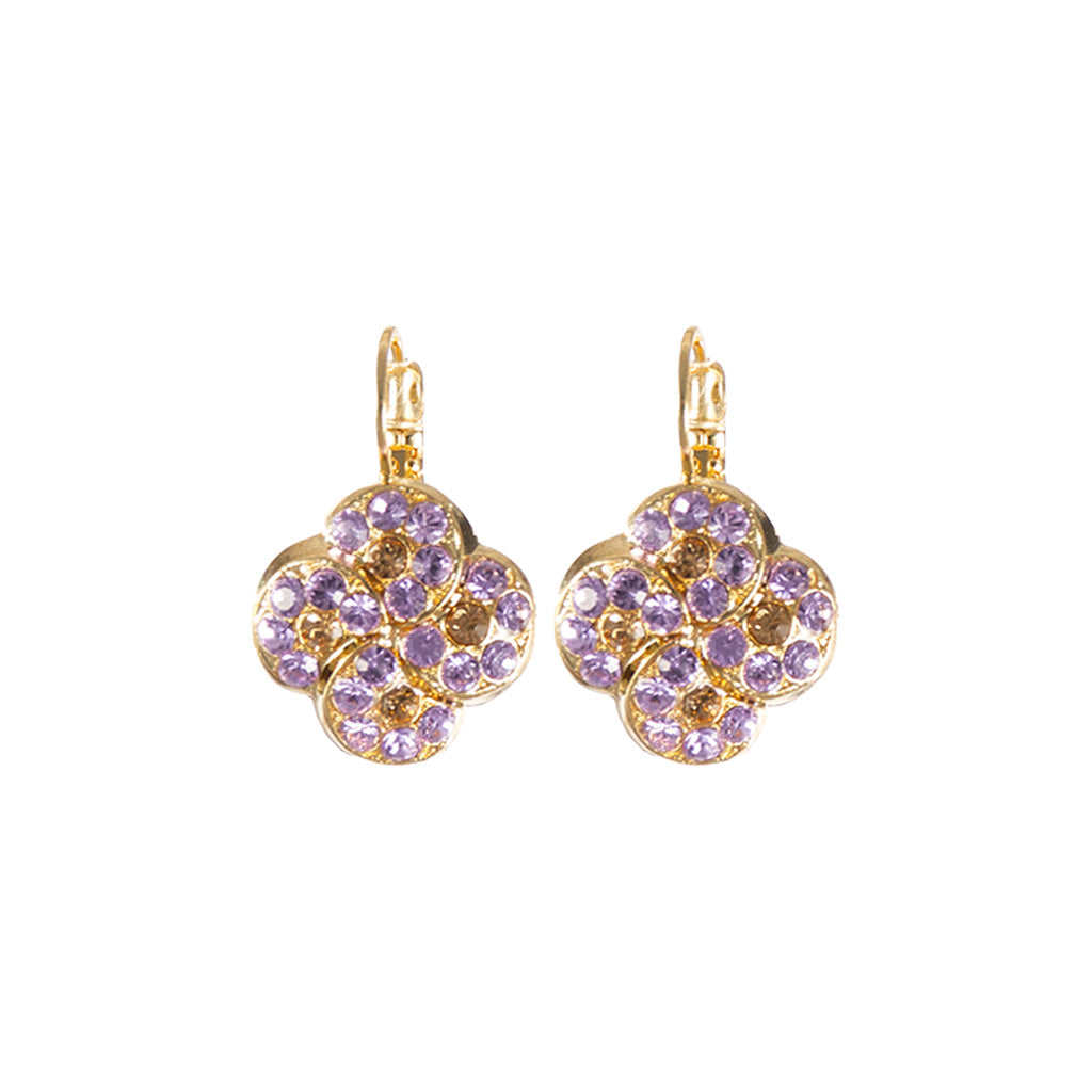 Extra Luxurious Quatrefoil Earrings in "Cello Solo" *Custom*