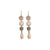 Flower and Briolette Earring in "Champagne Kisses" *Custom*