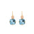 Double Round and Cushion Cut Leverback Earrings in "First Toast" *Custom*
