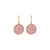 Small Pavé Earrings in "Flamingo" *Custom*