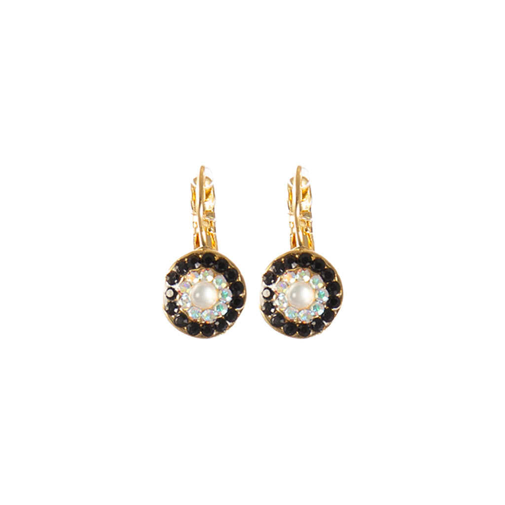 Small Pavé Earrings in "Obsidian Shores" *Custom*