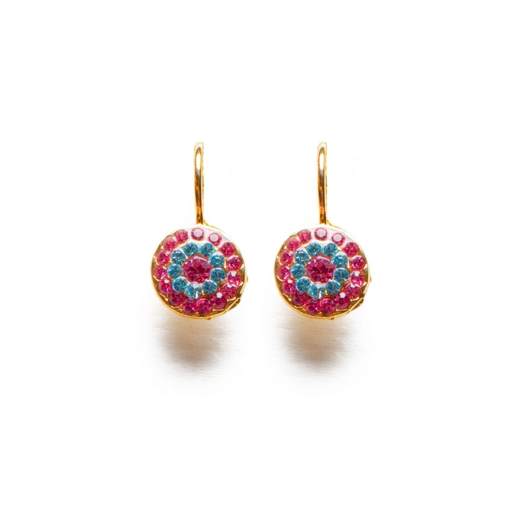 Small Pavé Earrings in "Coral Cove" *Custom*