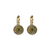 Small Pavé Leverback Earrings in "Evergreen" *Custom*