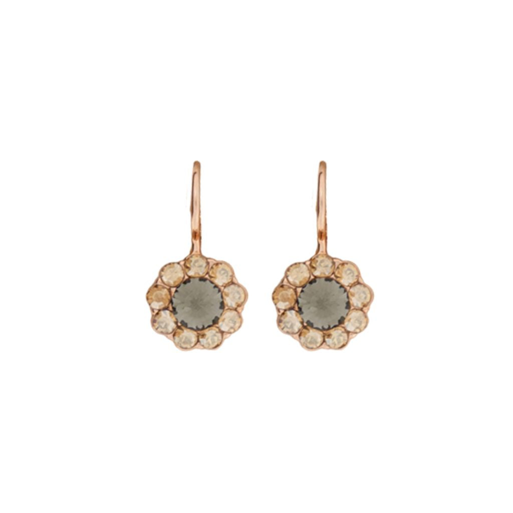 Medium Flower Earrings in "Champagne Kisses" *Custom*