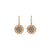 Medium Flower Earrings in "Champagne Kisses" *Custom*