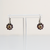Medium Flower Earrings in "Velvet Encore" - Rhodium
