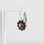 Medium Flower Earrings in "Velvet Encore" - Rhodium