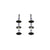 Petite and Marquise Dangle Earrings in "Obsidian Shore" - Gray