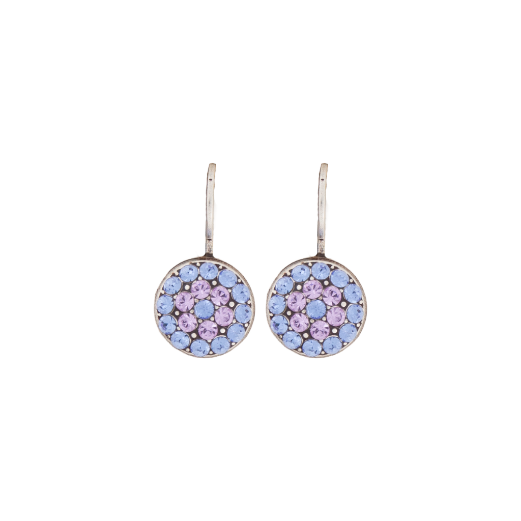 Small Pave Earrings in "Lavender Fields" *Custom*