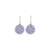 Small Pave Earrings in "Lavender Fields" *Custom*