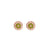 Pavé Round Petite Earrings in "Olive Garnish" *Custom*