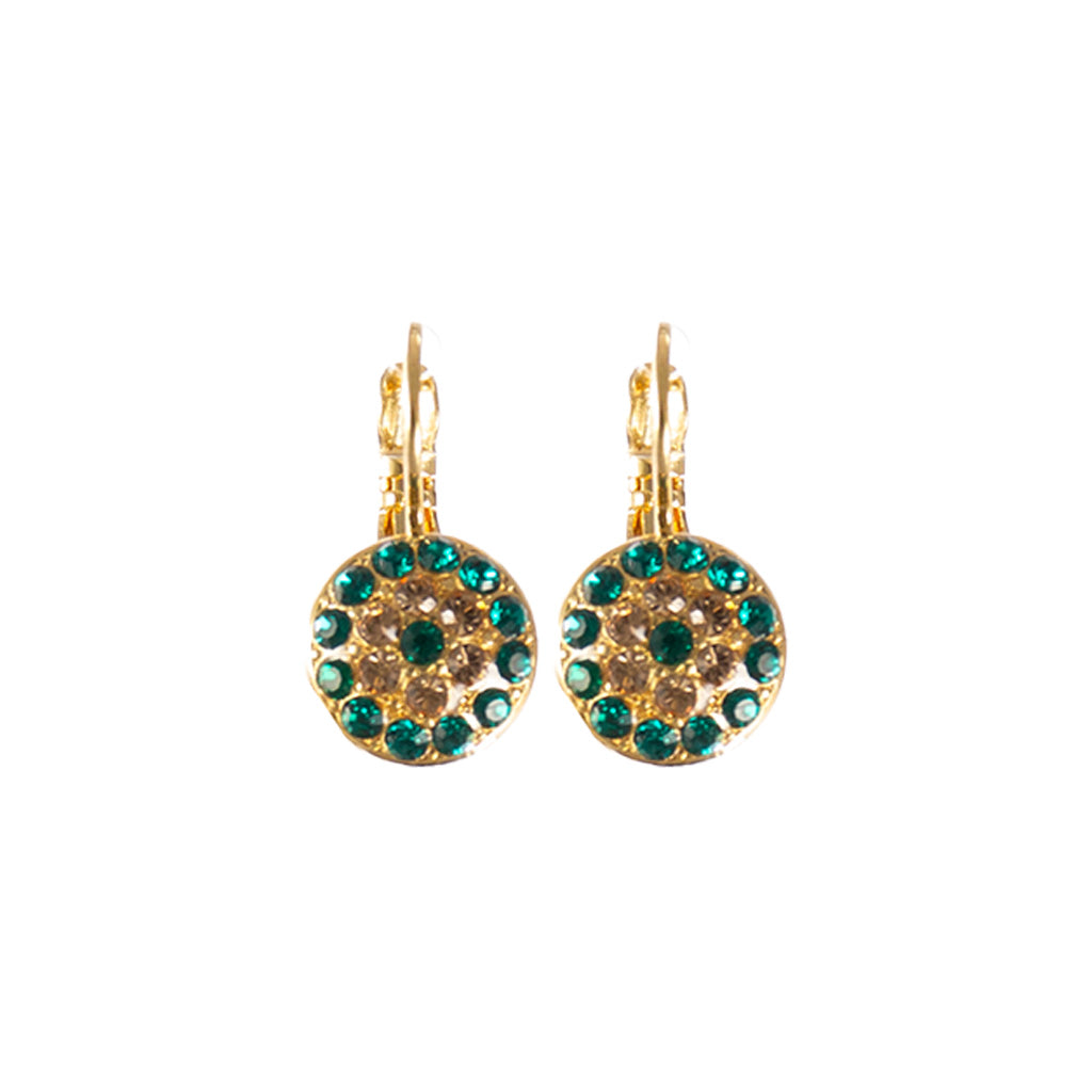 Pavé Round Petite Earrings in "The Green Room" *Custom*