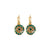Pavé Round Petite Earrings in "The Green Room" *Custom*