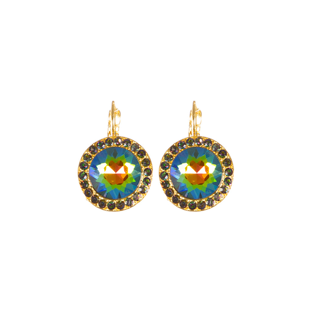 Luxurious Rivoli Halo Earrings in "Twilight Serenade" *Custom*