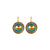 Luxurious Rivoli Halo Earrings in "Twilight Serenade" *Custom*