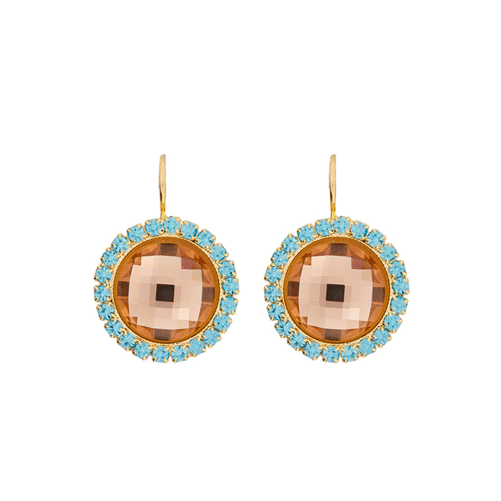 Extra Luxurious Halo Earrings in "First Toast" *Custom