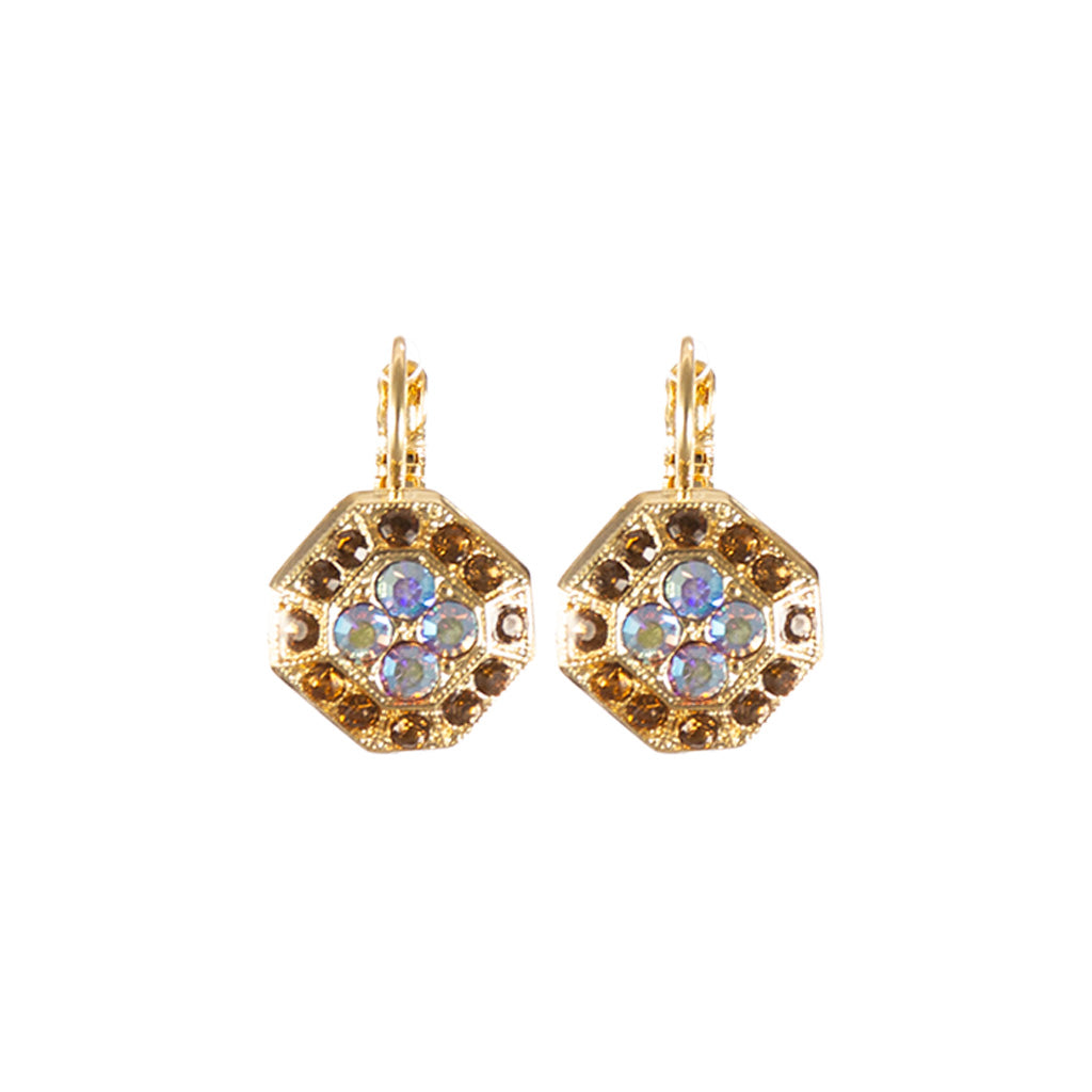 Medium Hexagon Cluster Earrings in "Cello Solo" *Custom*