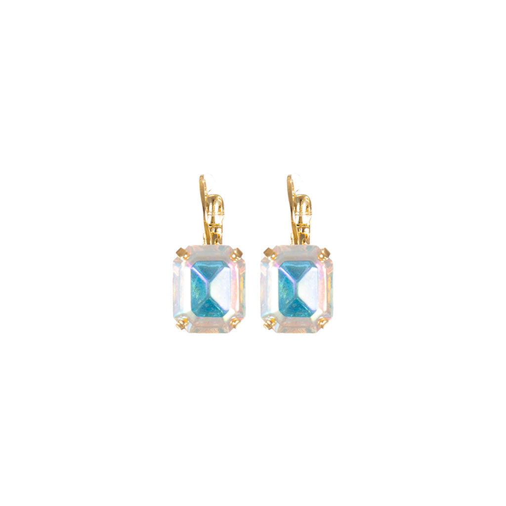 Large Emerald Earrings in "Aurora Borealis" *Custom*