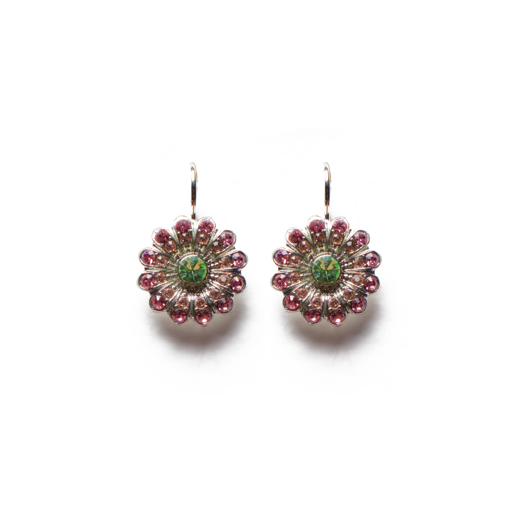 Aster Flower Leverback Earrings in "Parasol" *Custom*