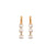 Petite Three Stone Leverback Earrings in "Coated Pearl" *Custom*