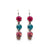 Small Three Stone Earrings in "Coral Cove" *Custom*