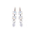 Petite Emerald Earrings with Briolette in "White Opal" *Custom*