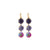 Medium Three Stone Earrings in "Lavender Mist" *Custom*
