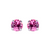 Medium Everyday Post Earrings in "Rose" - Rhodium