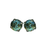 Medium Everyday Post Earrings in "Denim Blue" - Rhodium