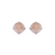 Medium Everyday Post Earrings in "Sandstone" - Rhodium